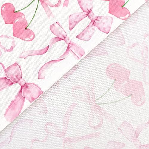 JAWO Cute Pink Bow Shower Curtain