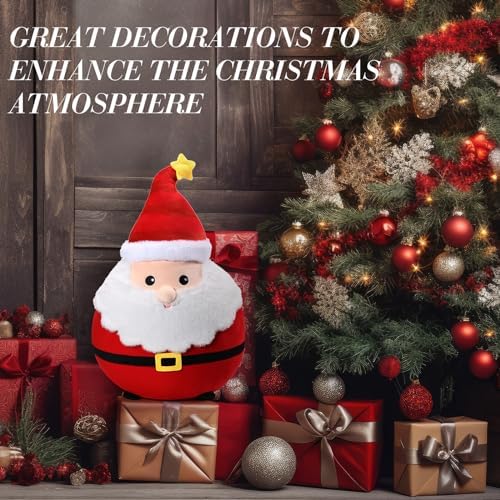 Huwena Christmas Santa Plush Pillow Soft Cuddly for Relaxation