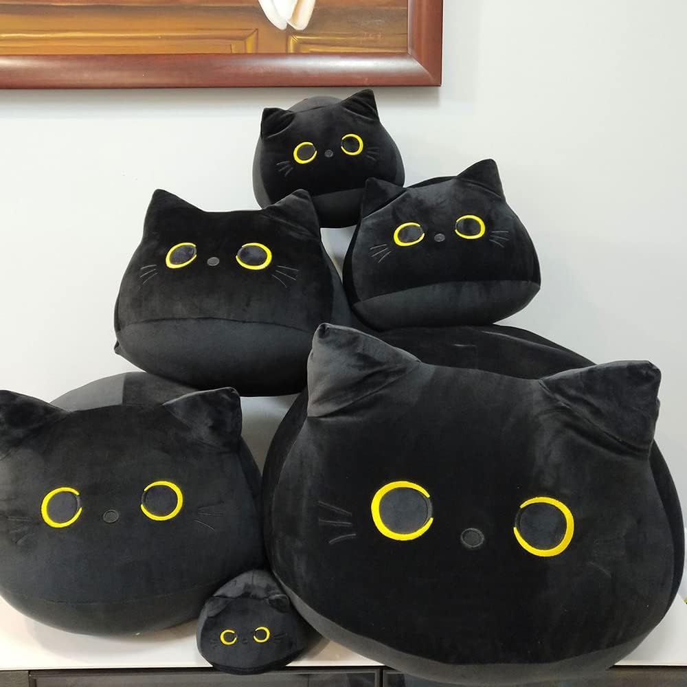SecretCastle Black Cat Plush Pillow 40cm