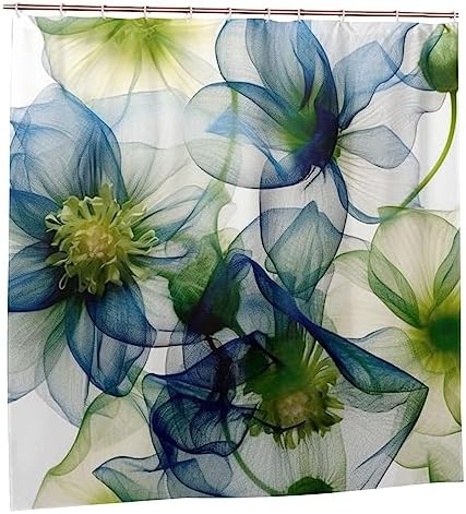 Abstract Blue Green Floral - Modern Minimalist