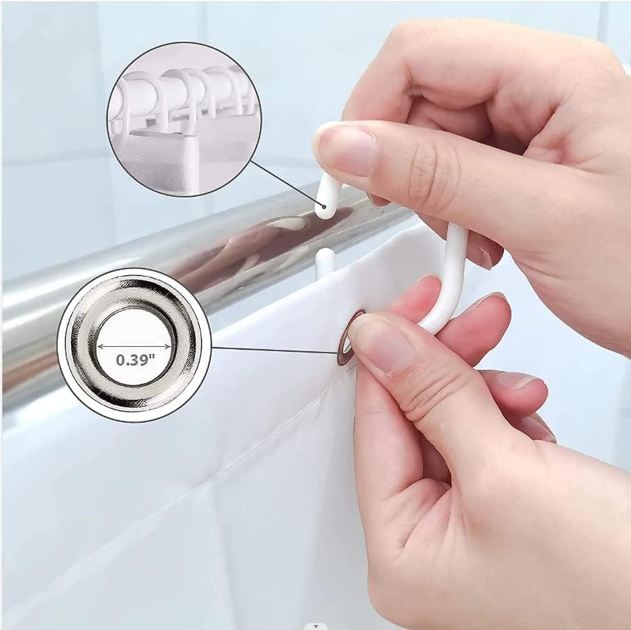 Funny Highland Cow Shower Curtain with Hooks