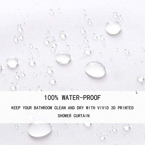 Erosebirdal Eco-Infused Yoga Shower Curtain Set - 72x72 inch