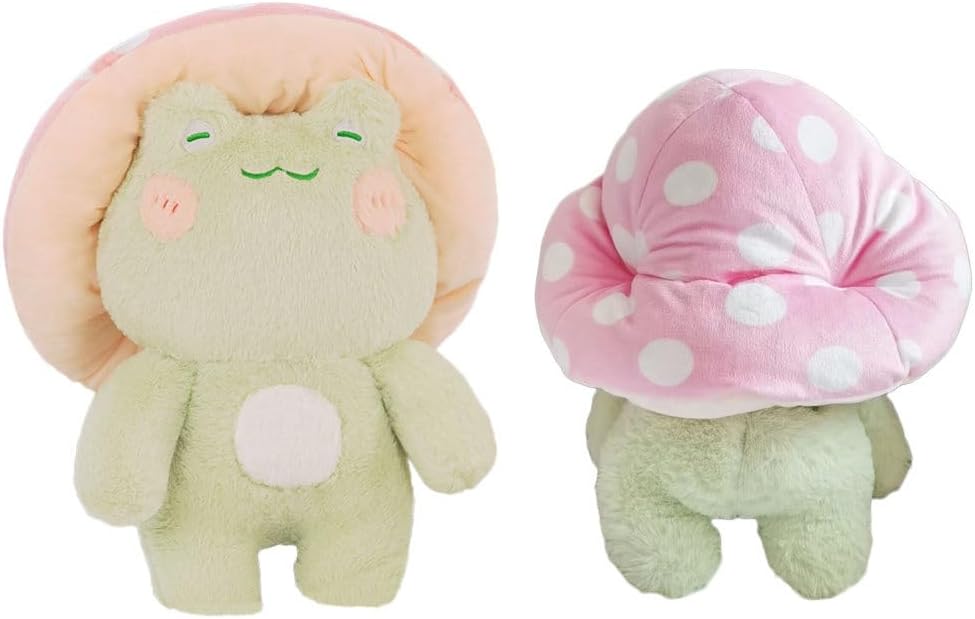 Cute Frog Red Hat Plush Pillow