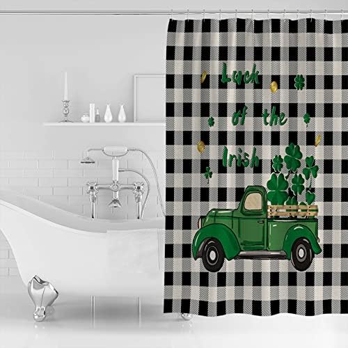 St Patricks Day Shower Curtain - Water Repellent Functional Bathroom Decor