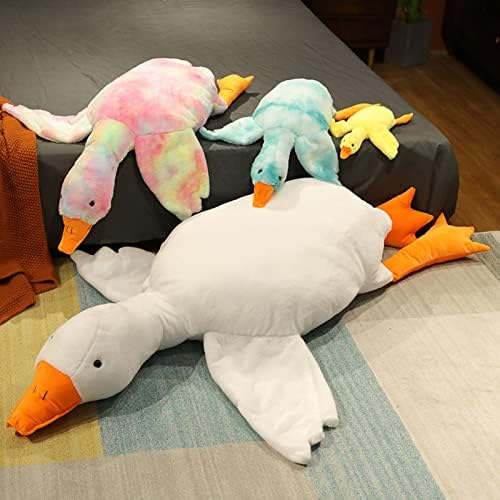 PERZOE 5090cm Giant Goose Plush Pillow Stuffed Animal Toy