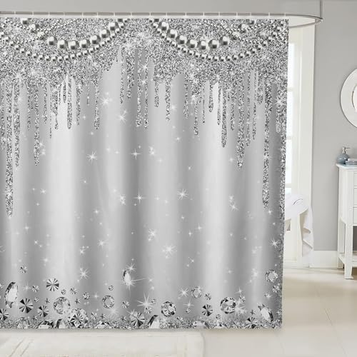 Luxury-Grade Waterproof 12-Hook Shower Curtain Set