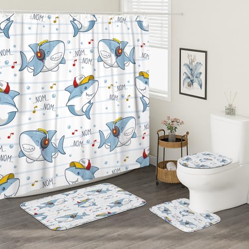 SharkJoy 4PCS Bath Set