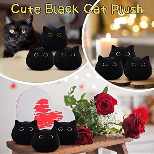Three Black Cat Plush Perfect Gift for Kids