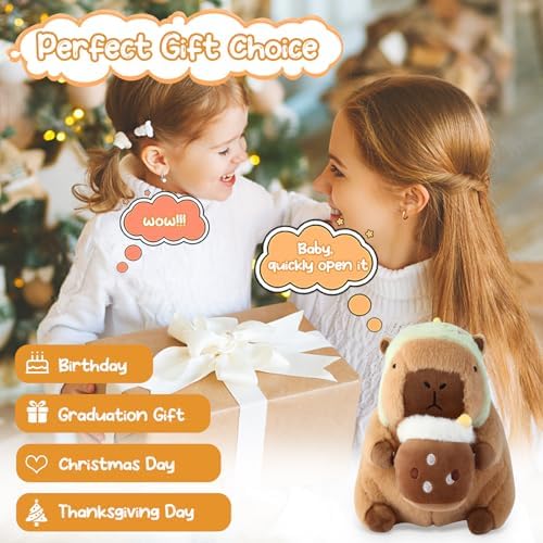Capybara Plush Pillow - Cuddly Cuddles Safe Adorable Gift