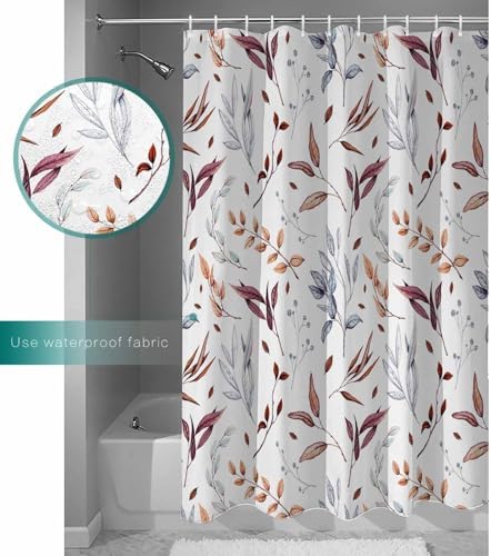 Picpeak Autumn Leaf shower curtain waterproof stylish 60x72