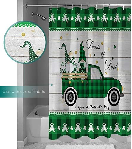 St Patricks Day Waterproof Shower Curtain for Bath 72x84 inches