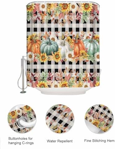 Fashionable Water-resistant Mesh Shower Curtain Set