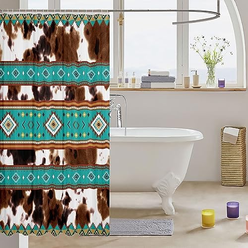 Stylish Cowhide Bathroom Curtain