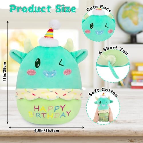 11 Green Cow Plush Toy