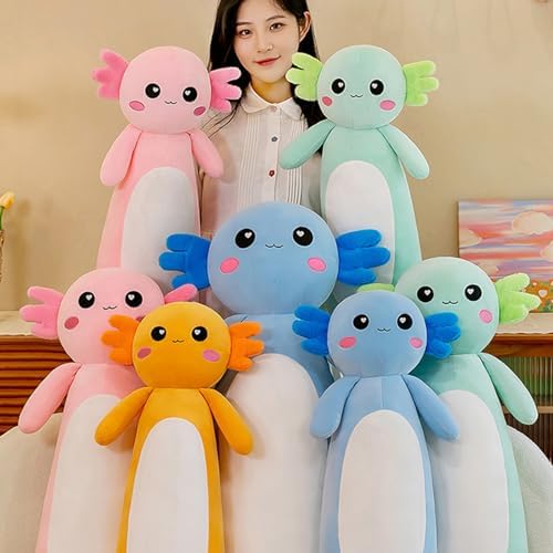 Axolotl Plush Pillow - Cute Stuffed Animal Best for Reading Relaxation Naps