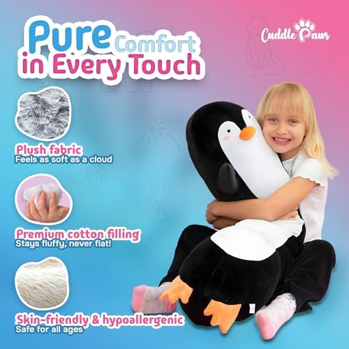 Adorable Penguin Plush Pillow - Perfect for Kids and Adults