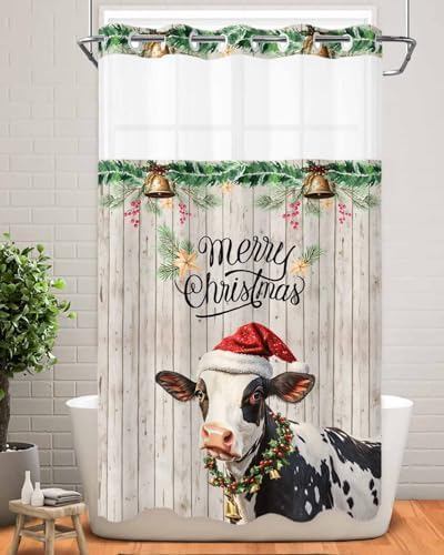 Waterproof Bath curtains with snap-in liner by TocaHome