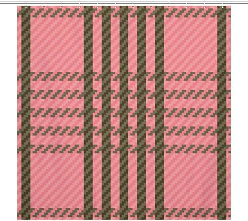 UanMere Buffalo Check Tartan Plaid Shower Curtain Set