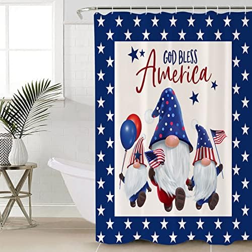 72x72 inches Gnome Star Waterproof Shower Curtain-machine WashablePara Mood Bath Room