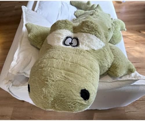 Hofun4U Alligator Plush Pillow Green