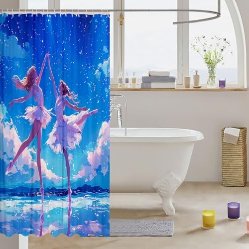 Ballet-Theme 72x72 Shower Curtain Set
