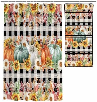 Fashionable Water-resistant Mesh Shower Curtain Set
