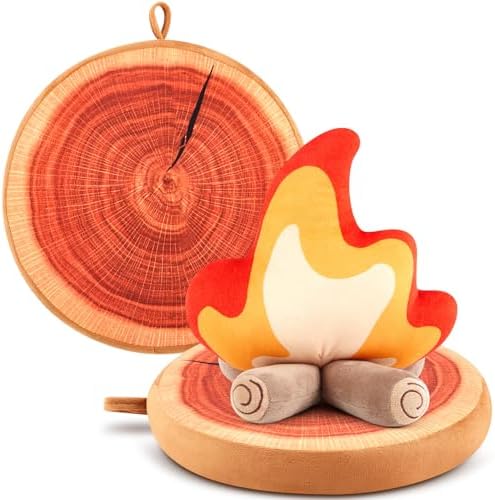 3 Pcs Campfire Plush Set Realistic Camping Experience