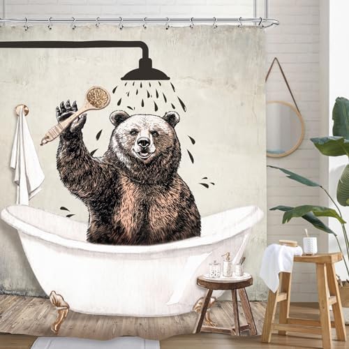 Fun Animal Bath Curtains