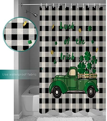 St Patricks Day Shower Curtain - Water Repellent Functional Bathroom Decor