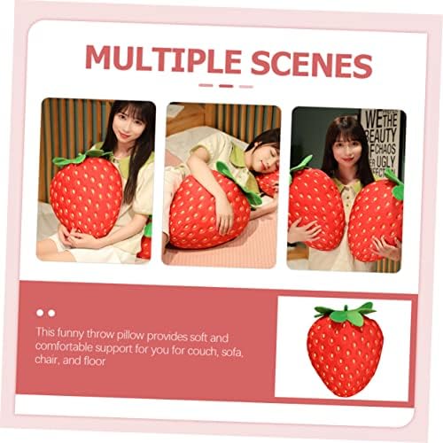 Kisangel Stuffed Strawberry Plush Pillow