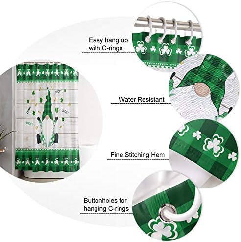 St Patricks Day Bohemian Shower Curtain