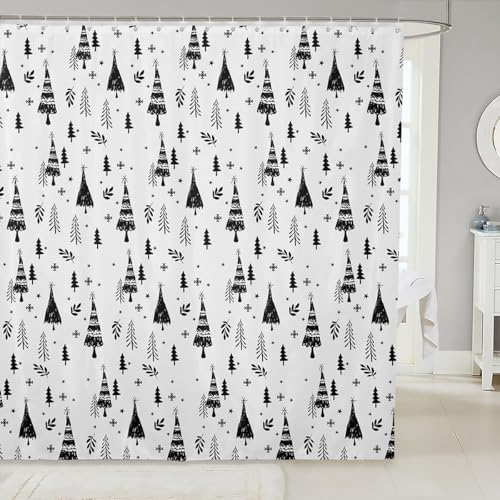 Feelyou Kids Christmas Shower Curtain 72x72 Set