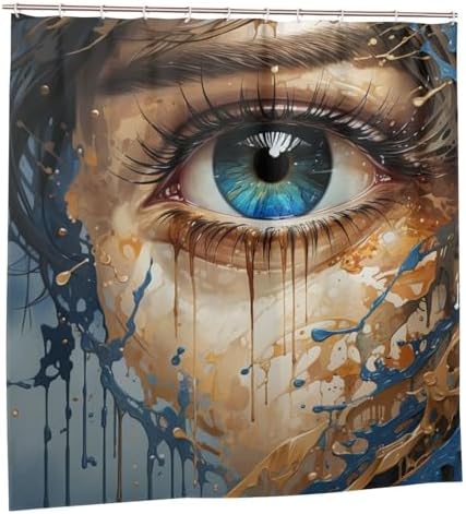 Perfect Blue Eye Shower Curtain for Your Bathroom