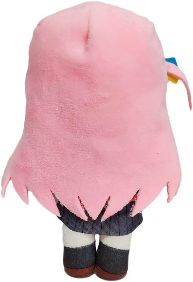 JCvCX Pink Hair Guitar Girl Plush Pillow