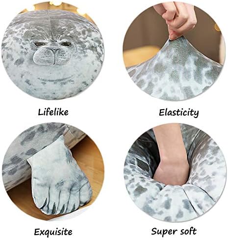 EHOTONG Cute Blob Seal Pillow Fluffy Hugs for Kids