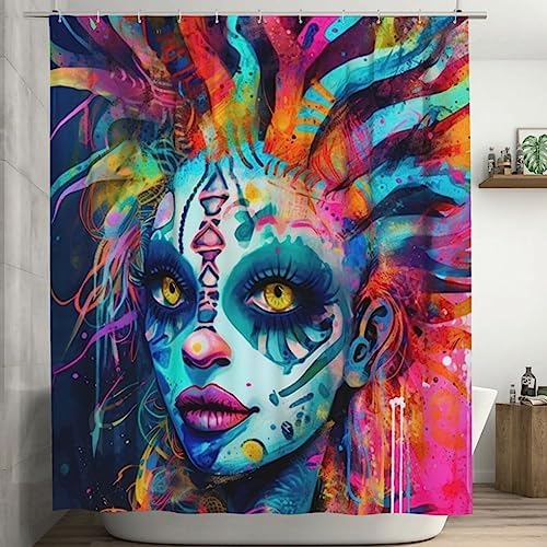 Abstract Boho Shower Curtain Set for Your Home