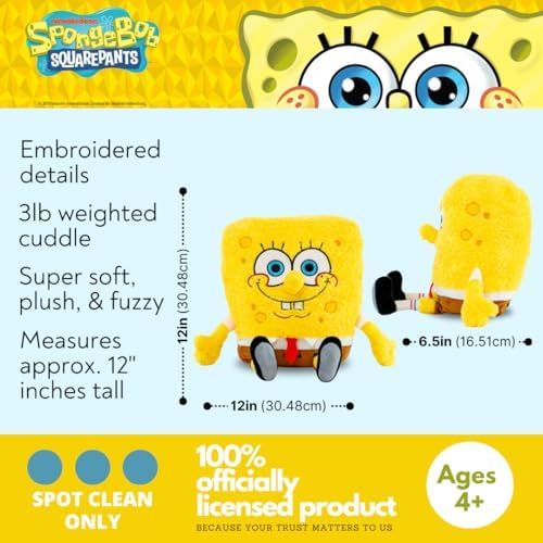 Franco Calm SpongeBob SquarePants Weighted Cuddle Pillow 1