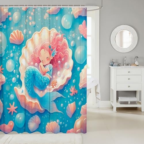 Cartoon Mermaid Friends Full 72x72 Inch Square