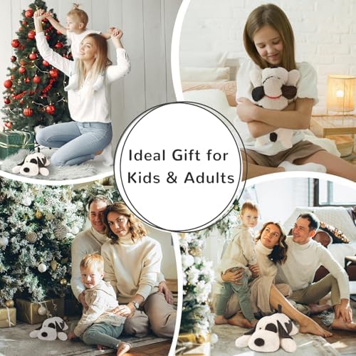 16 Weighted Dog Plush Pillow for Ko kids Adults Soft Huggable weighted