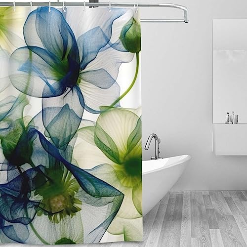 Abstract Blue Green Floral - Modern Minimalist