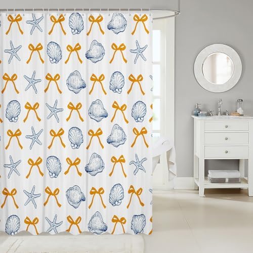 Stylish Waterproof Bow Bath Curtain