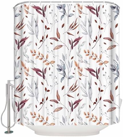 Picpeak Autumn Leaf shower curtain waterproof stylish 60x72