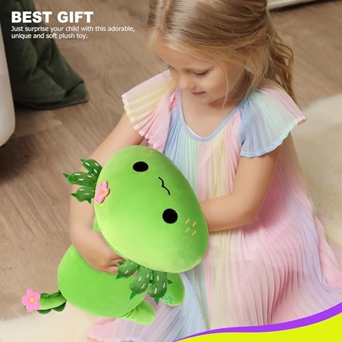 Onsoyours Axolotl Cactus Plush Pillow 19 Inch 1