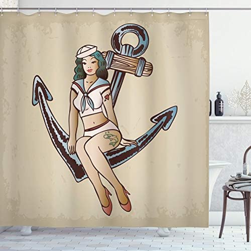 Ambesonne Anchor Shower Curtain