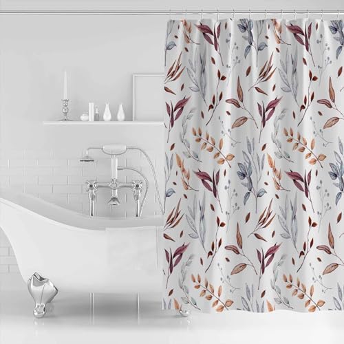 Picpeak Autumn Leaf shower curtain waterproof stylish 60x72