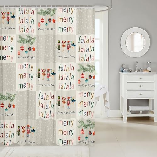 Nutcracker Christmas Bathroom Curtain Set - Magic for Your Bedside Moments