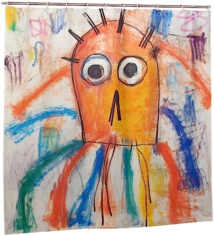 Abstract Octopus Shower Curtain Set for Bathrooms