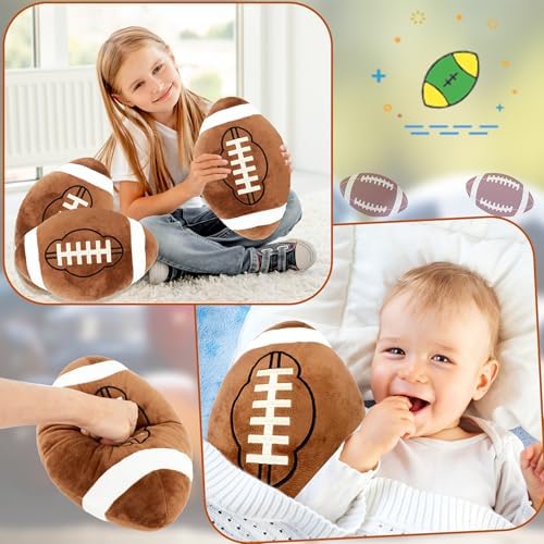 soft 12-inch football plush pillows for adults and kids