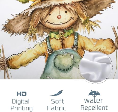 Fall Cool Scarecrow Shower Curtain Set 62x72