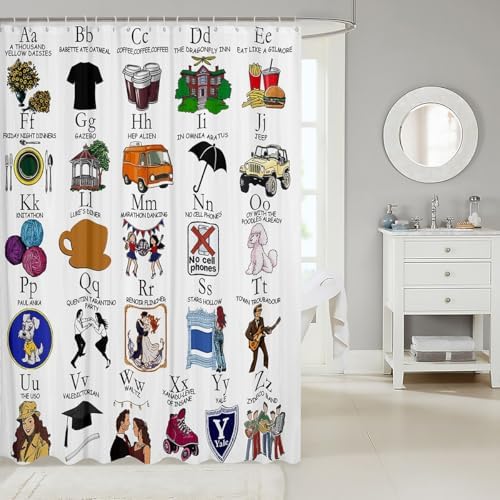 Erosebird Gilmore and Girl Oil Painting Bathroom Curtain